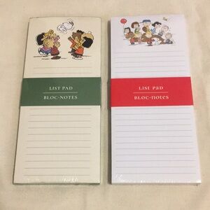 Peanuts List Pads Set of 2